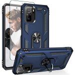 Coque redmi note 10 4g (6, 42'')avec verre trempe avec anneau support bordure renforcee silicone anti ...