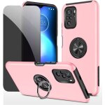 Coque redmi note 10s / note 10 4g + verre tremp antiespion 9h, dos pc + silicone, coins amortisseurs, ...