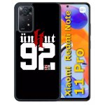 Coque pour redmi note 11 pro - unkut haut de seine 92 - silicone - noir