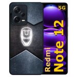 Coque pour redmi note 12 5g - superhero iron the man - silicone - noir