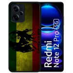 Coque pour redmi note 12 pro 5g - listen to bob marley - silicone - noir