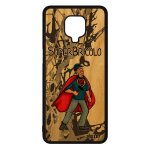 Coque redmi note 9 pro en bois silicone super bricolo humour telephone famille comique case comics papy ...