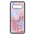 Coque renard samsung s10 silicone roux mobile tattoo animaux housse tpu a samsung galaxy s10