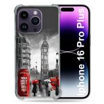 Coque renforc�e pour apple iphone 16 pro plus voyage angleterre londres vintage
