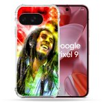 Coque renforc�e pour google pixel 9 musique bob marley color