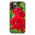 Coque renforc�e pour iphone 13 mini (5. 4) fleur rose rouge