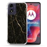 Coque renforc�e pour motorola g04 4g texture marbre noir