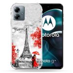 Coque renforc�e pour motorola g14 4g voyage france paris rouge