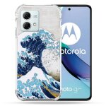 Coque renforc�e pour motorola g84 5g peinture la grande vague