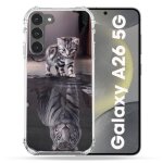 Coque renforce pour samsung galaxy a26 5g animal chat reflet