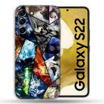 Coque renforc�e pour samsung galaxy s22 manga bleach pele mele