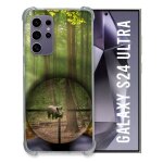 Coque renforc�e compatible magsafe pour samsung galaxy s24 ultra chasse sanglier viseur