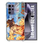 Coque renforc�e compatible magsafe pour samsung galaxy s24 ultra manga one piece ace color