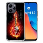 Coque renforc�e pour xiaomi redmi 12 5g musique guitare electrique