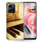 Coque renforc�e pour xiaomi redmi note 12 4g musique piano retro