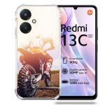 Coque renforc�e pour xiaomi redmi 13c 5g moto cross soleil