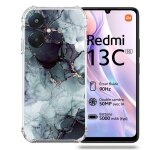 Coque renforc�e pour xiaomi redmi 13c 5g texture marbre gris