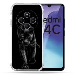 Coque renforce pour xiaomi redmi 14c 4g animal panthre noire