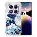 Coque renforc�e pour xiaomi redmi note 14 pro 4g peinture la grande vague