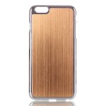 Coque rigide avec aluminium bross� gold pour iphone 6 - plus de 5, 5 pouces