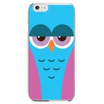 Coque rigide pour apple iphone 6 plus avec impression motifs chouette endormie b