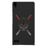 Coque rigide pour huawei ascend p6 avec impression motifs dark et sabres lasers