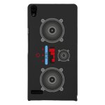 Coque rigide pour huawei ascend p6 avec impression motifs lecteur mp3