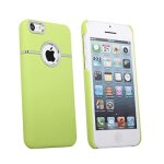 Coque rigide ligne chrome pour iphone 4 et 4s jaune + film