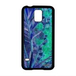Coque rigide s5 silicone fleurs cover original design violet nature housse texture plante exotique florale ...