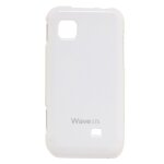 Coque rigide souple (tpu) samsung wave 575 blanc white etui silicone dedie