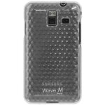 Coque rigide souple (tpu) samsung wave m transparent clear etui silicone dedie