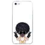 Coque rigide transparente pour apple iphone 5c avec impression motifs bulldog ga