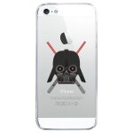 Coque rigide transparente pour apple iphone 5c avec impression motifs dark et sa