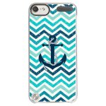 Coque rigide transparente pour apple ipod touch 5 avec impression motifs ancre