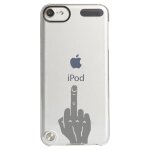 Coque rigide transparente pour apple ipod touch 5 avec impression motifs doigt d