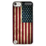 Coque rigide transparente pour apple ipod touch 5 avec impression motifs drapeau