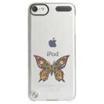 Coque rigide transparente pour apple ipod touch 5 avec impression motifs papillo