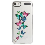 Coque rigide transparente pour apple ipod touch 6g avec impression motifs papill