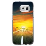 Coque rigide transparente pour samsung galaxy s7 - edge avec impression motifs dri