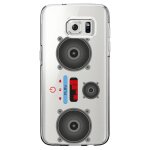 Coque rigide transparente pour samsung galaxy s7 - edge avec impression motifs lec