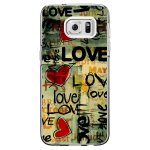Coque rigide transparente pour samsung galaxy s7 - edge avec impression motifs lov