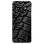 Coque rigide transparente pour samsung galaxy s9 avec impression motifs pneu