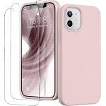 Coque rose pour iphone 12 mini (5, 4 ) et 2 verres tremp� film protection ecran little boutik�