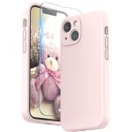 Coque rose pour iphone 13 mini (5, 4 ) et verre tremp film protection ecran little boutik