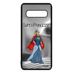 Coque s10 plus silicone super princesse motif comics fille gris texte telephone heros humoristique housse ...