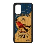 Coque s20 bois silicone j'peux pas j'ai poney humour personnalis� housse humoristique telephone equitation ...