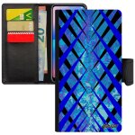 Coque pour s20 + plus design carreau telephone mobile texture noir motif color� antichoc a clapet bleu ...