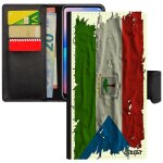 Coque pour s20 + plus simili cuir portefeuille drapeau guinee equatoriale guineen smartphone noir tissu ...