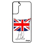 Coque pour s21 + plus silicone drapeau union jack angleterre anglais united kingdom coupe d'europe jo ...