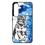 Coque s25 silicone chat feuilles dessin mignon cadeau fete des meres fleur nature azteque mobile tigr� ...